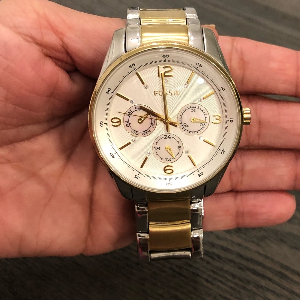 Fossil watch two-tone